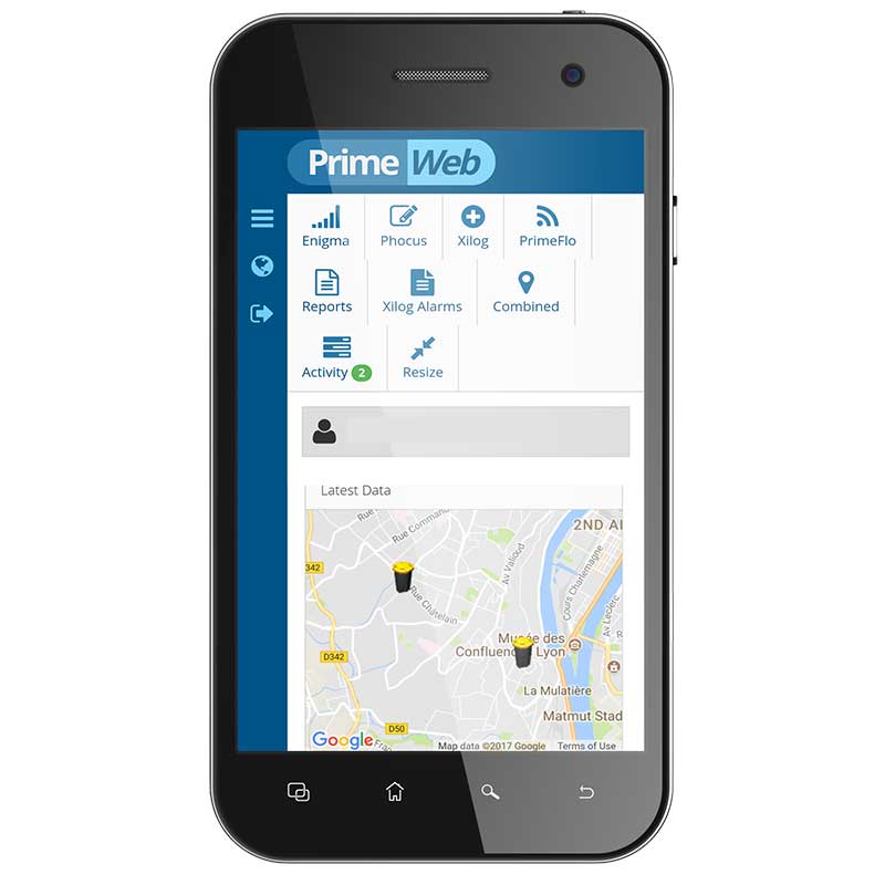 PrimeWeb vista de iphone