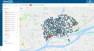 Nantes city view 600 loggers deployed